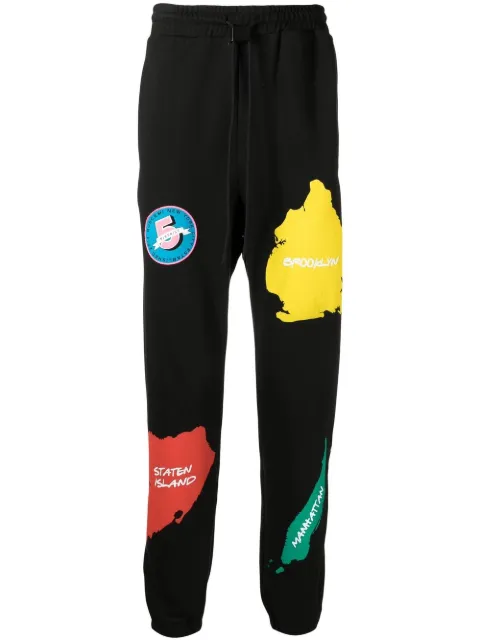 Buscemi New York district-print track pants Black BMS22317