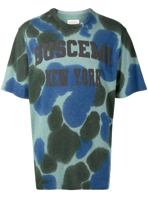 Buscemi tie-dye print logo T-shirt Blue BMS22239