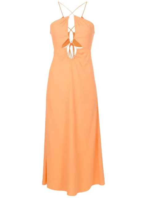 Nk Yasmin cut-out detail long dress Orange VS080162