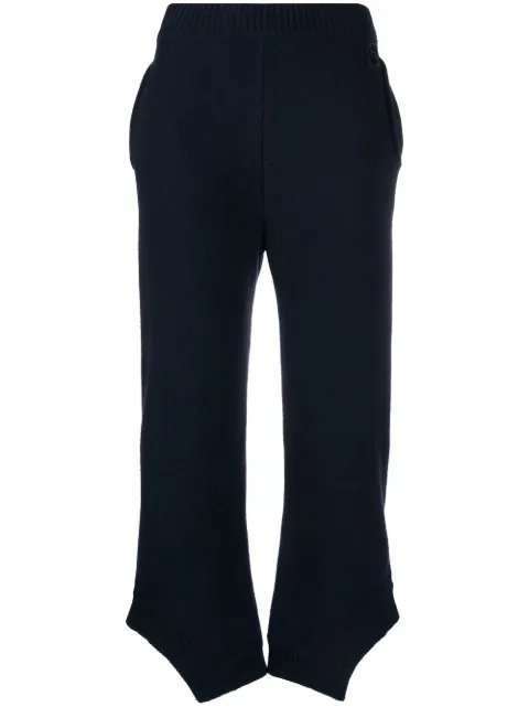 Stella McCartney asymmetric cotton trousers Blue 6K03153S2382
