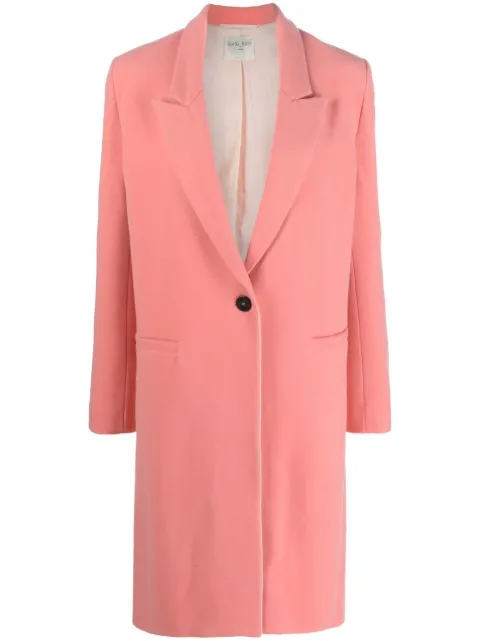 Forte Forte single-breasted wool-cashmere coat Pink 9306