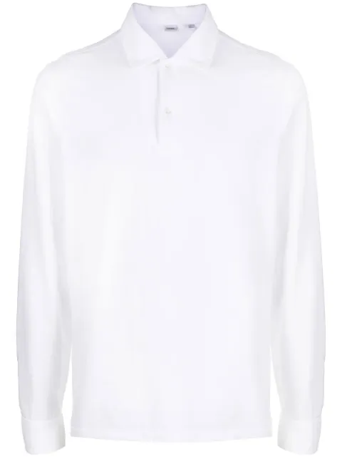 ASPESI long-sleeved button-front polo shirt White AY039408