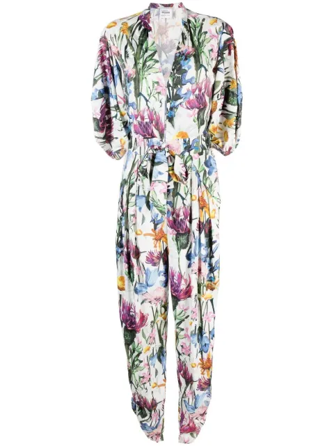 Stella McCartney Rewild floral-print jumpsuit White 6100283BS205