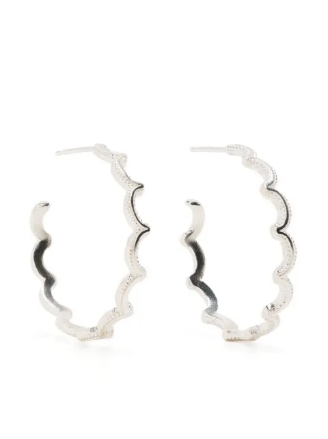 ROSIE KENT Magma Wiggle hoops earings Silver MAGMAWIGGLEHOOPSSILVER