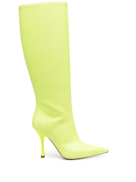 LIU JO glitter pointed-toe boots Yellow SA2711T9575
