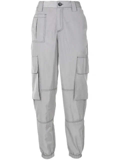 Uma | Raquel Blay Penne tapered cargo trousers Grey 56010192