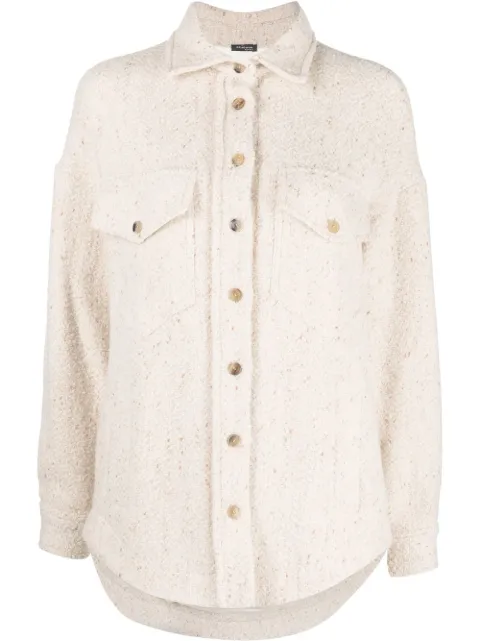 Kiton wool-blend shirt jacket Neutrals D54405K0538B0101E