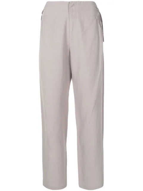 Uma | Raquel Blay high-waisted straight-leg trousers Grey 56010198