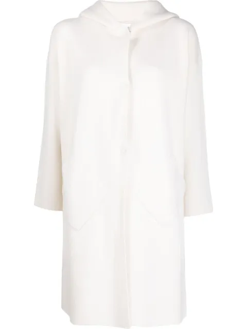 Liska hooded cardi-coat White NBD89