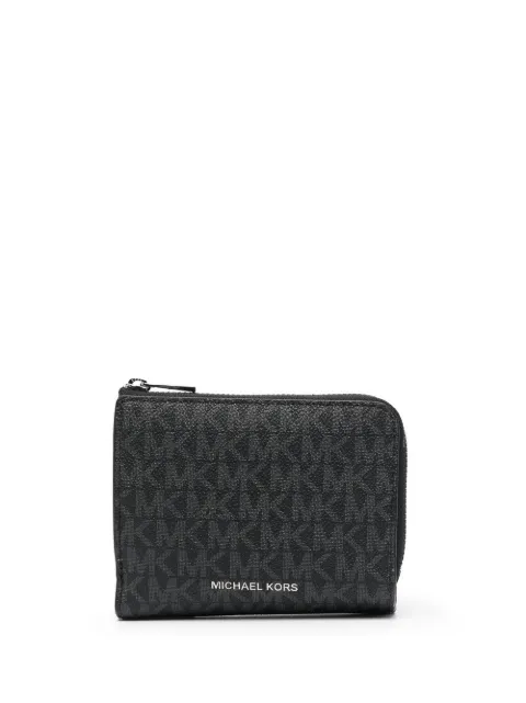 Michael Michael Kors logo zipped wallet Black 39U2LHDF5B