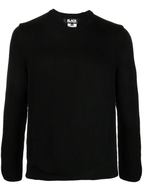 Black Comme Des Garçons crew-neck reversible jumper Black 1IN002