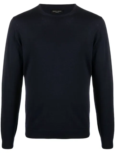 Roberto Collina crew-neck pullover jumper Blue RM01001