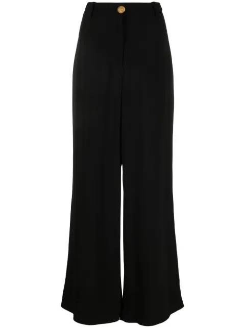 Balmain high-waisted palazzo pants Black YF1PQ115VB00
