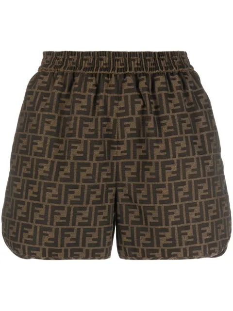 FENDI FF monogram shorts Black FR6259A5W3
