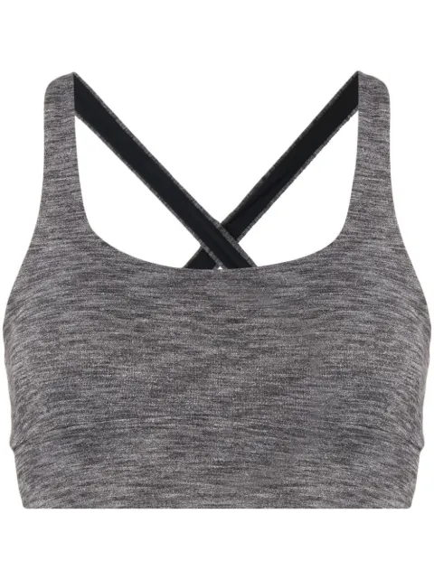 The Upside Glacier Sandy marl-knit bralette Grey USW322072GREY