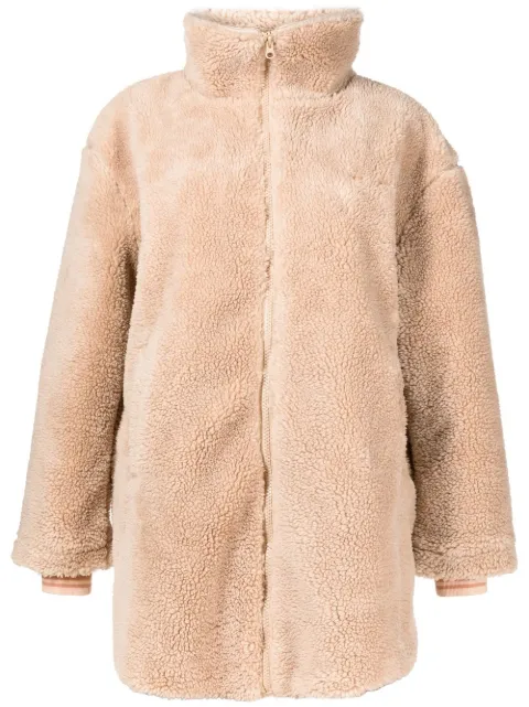 The Upside Woodford faux-shearling jacket Brown USW322069BROWN