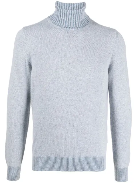 Malo roll-neck knit jumper Blue UXC140F1B83