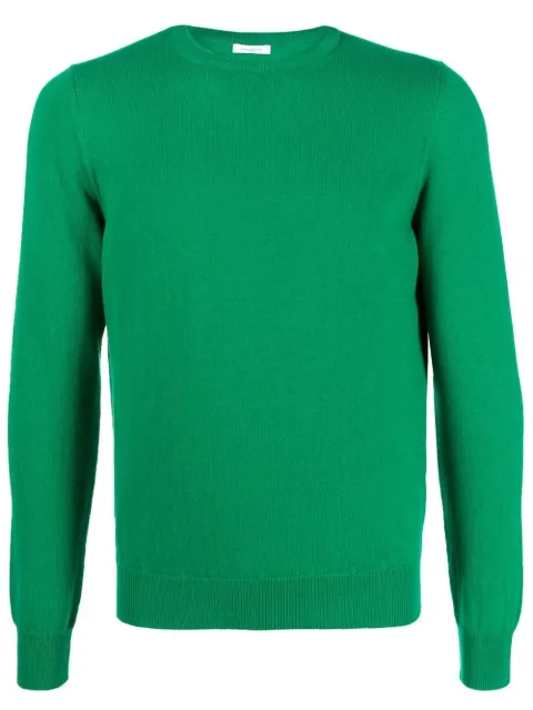 Malo round-neck knit jumper Green UMA008F1K02
