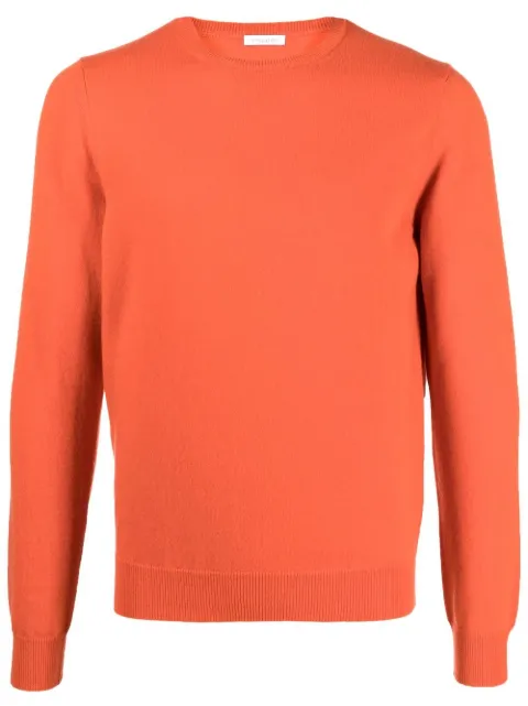 Malo round-neck knit jumper Orange UMA008F1K02