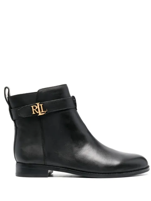Lauren Ralph Lauren Briele leather ankle boots Black 802882390002