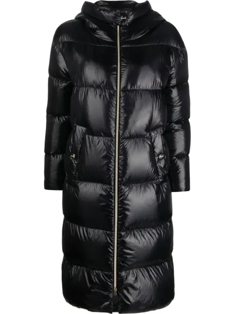 Herno quilted hooded coat Black PI001519D
