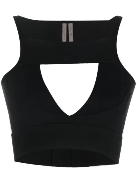 Rick Owens cut-out detail knit top Black RP01C5678KST