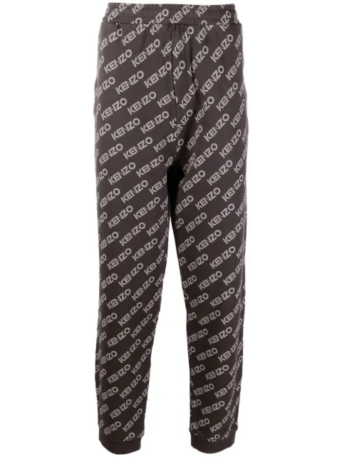 Kenzo logo-print track pants Black FC65PA7924MF