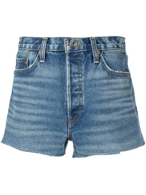 RE/DONE 70s high-rise denim shorts Blue 1473W7HRSH