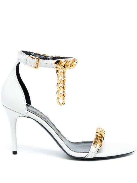 TOM FORD chain-embellished sandals White W3080TLCL002