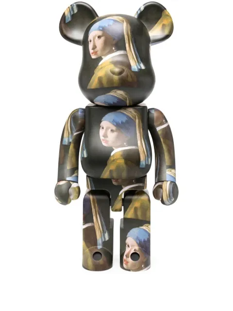 MEDICOM TOY Girl With Pearl Earring BE@RBRICK figure Black BHVGPE1000