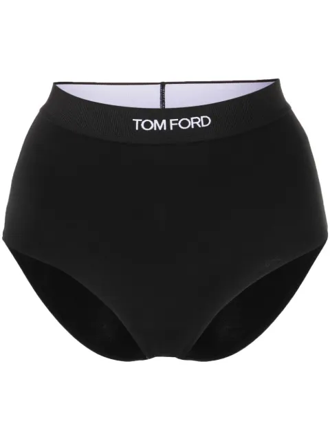 TOM FORD logo-waistband briefs Black KNJ008JEX011LB999