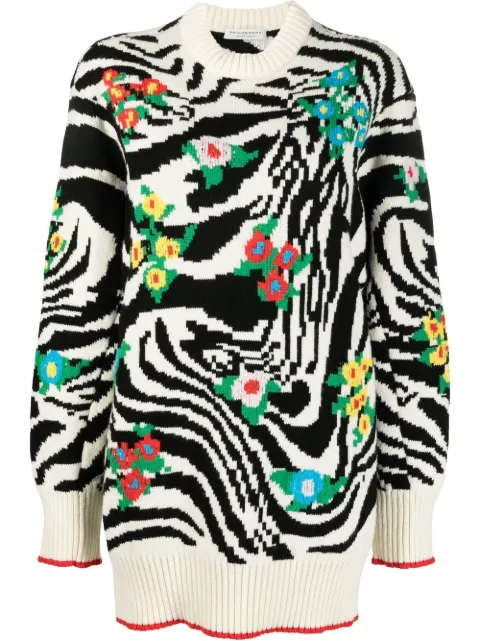 Philosophy Di Lorenzo Serafini abstract-print mini dress White A04965702