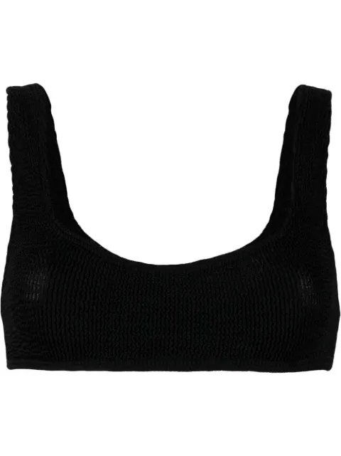 Bond-eye Scout crinkled bikini top Black BOUND060E
