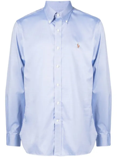 Polo Ralph Lauren embroidered-logo shirt Blue 712870507002