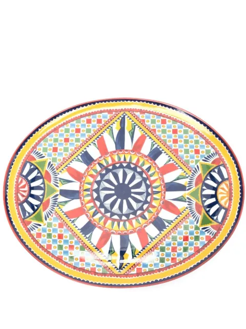 Dolce & Gabbana Carretto Siciliano porcelain platter White TC0025TCA20