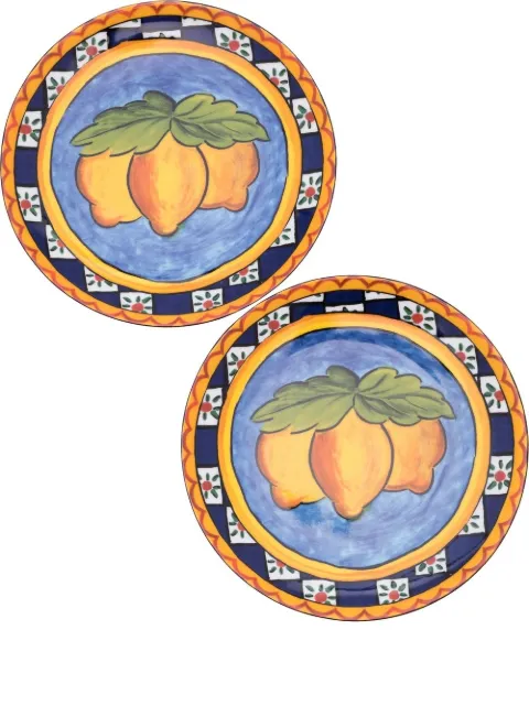 Dolce & Gabbana Carretto Siciliano bread plates (set of two) Blue TC0S02TCA16
