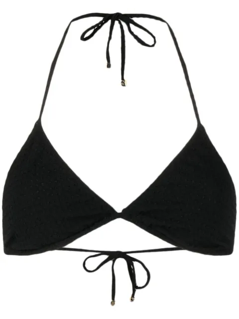Nanushka triangle bikini top Black I00199
