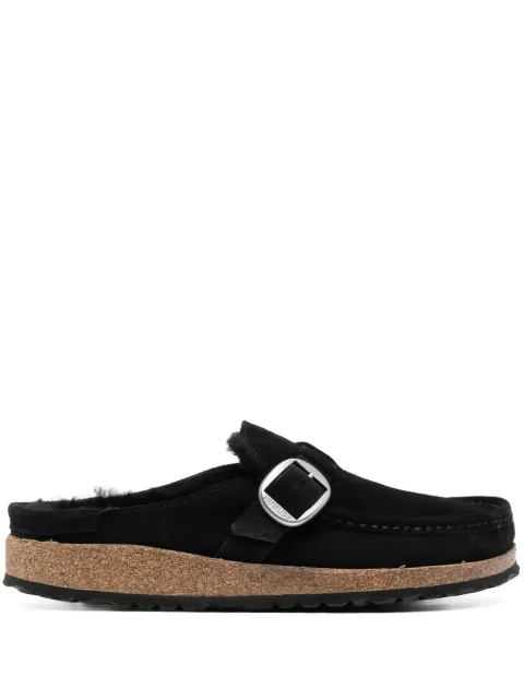 Birkenstock Buckley Shearling Suede sandals Black 1018126