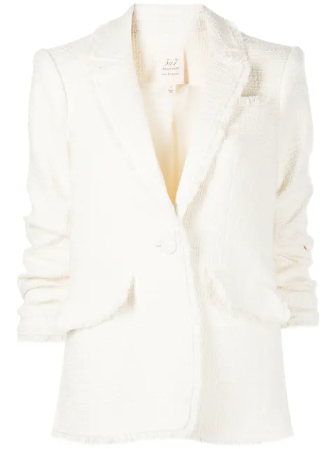 Cinq A Sept Khloe boucle tweed blazer White ZJ315114Z