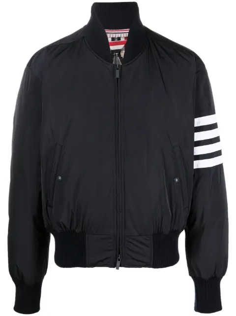 Thom Browne 4-Bar stripe bomber jacket Blue MJD103X07259