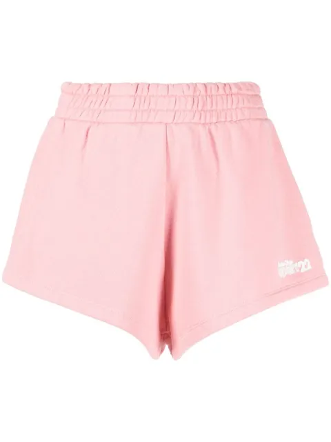 Reina Olga logo-print cotton shorts Pink BILLIE