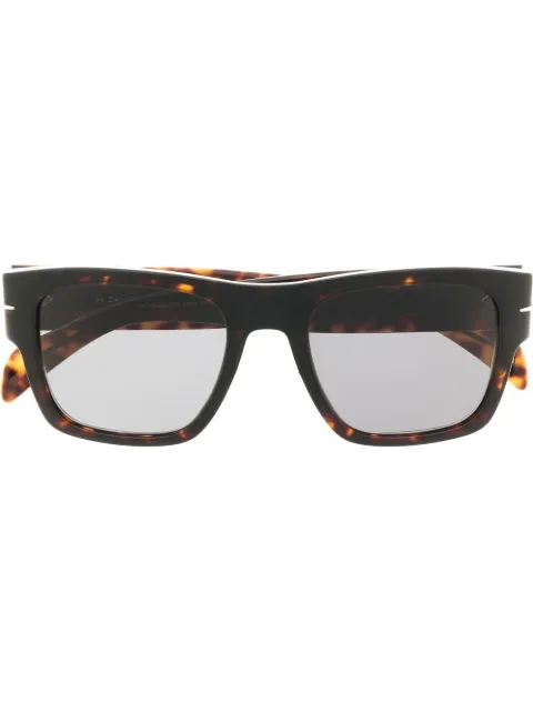 Eyewear by David Beckham Bold tortoiseshell square-frame sunglasses Brown DB7000BOLD