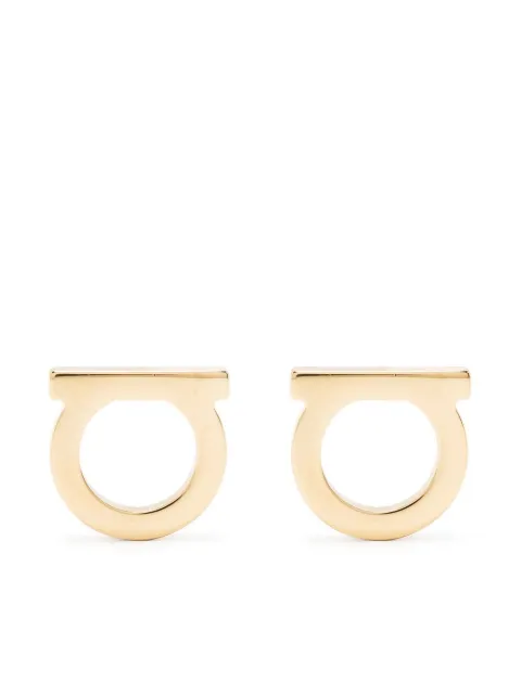 Ferragamo Gancini stud earrings Gold 696429