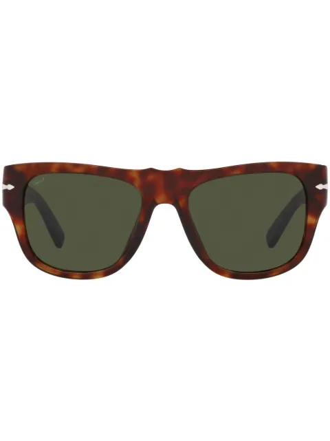 Persol tortoiseshell rectangle-frame sunglasses Green PO3294S2431