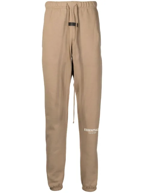 FEAR OF GOD ESSENTIALS logo-print track-pants Brown 130BT212025F