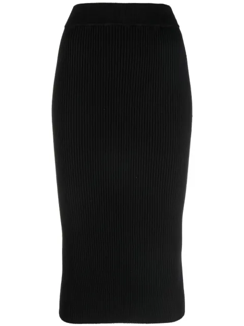 Versace Jeans Couture knitted midi skirt Black 73HAEM29CM01G