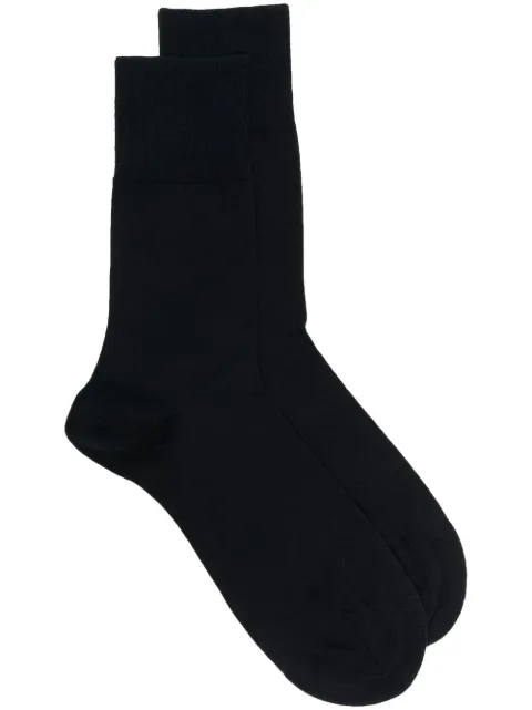 Falke logo-knit virgin-wool socks Blue 14435
