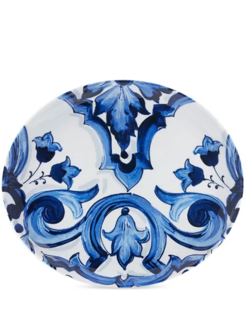 Dolce & Gabbana porcelain Fiore platter Blue TC0090TCA37