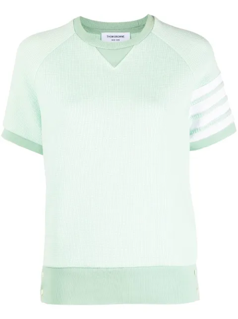 Thom Browne 4-bar stripe T-shirt Green FJT253A06452