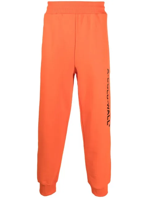 A-COLD-WALL* logo-print track pants Orange ACWMB148